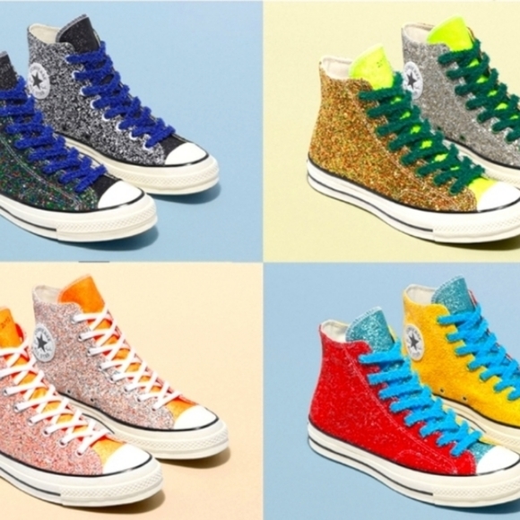 NEW JW Anderson x Chuck 70 High Glitter Pack - Picture 2 of 12
